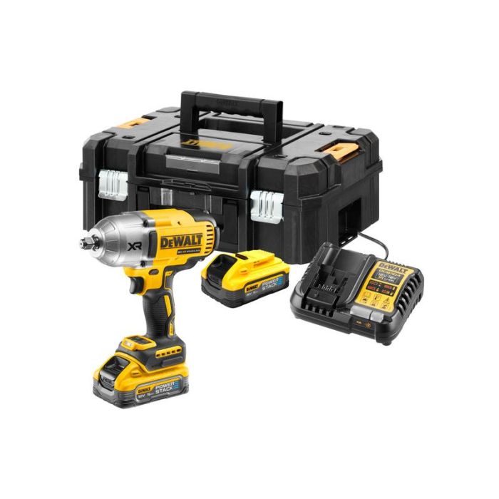 DeWALT - Masina de insurubat cu impact 1355Nm, patrat 1/2", cu 2 acumulatori 18V, 5.0Ah, incarcator, valiza [DCF900H2T-QW]