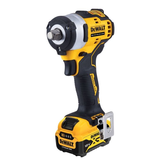 DeWALT - Masina de insurubat cu impact 340Nm, patrat 1/2", cu acumulator 12V, 5.0Ah, incarcator, valiza [DCF901P1-QW]