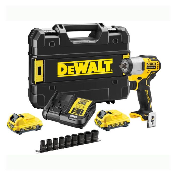 DeWALT - Set masina de insurubat cu impact 12V [DCF902D2-QW]