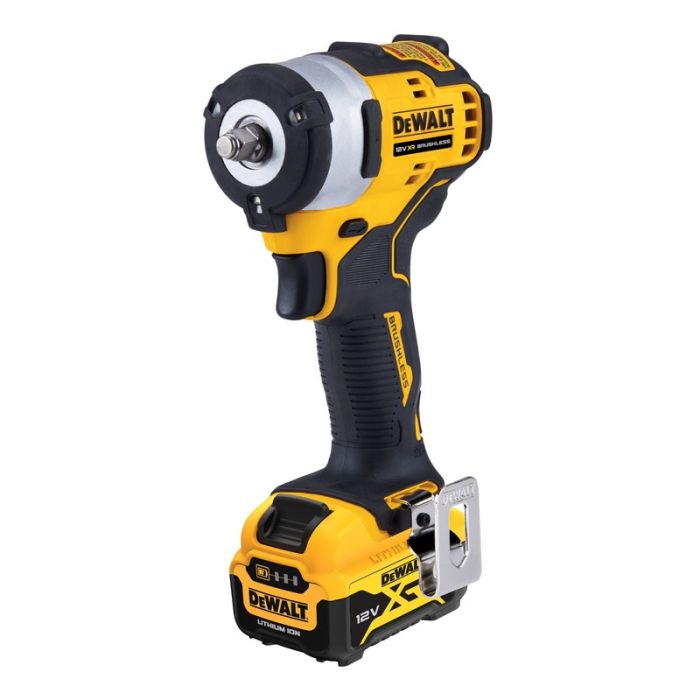 DeWALT - Masina de insurubat cu impact 340Nm, patrat 3/8", cu acumulator 12V, 5.0Ah, incarcator, valiza [DCF903P1-QW]