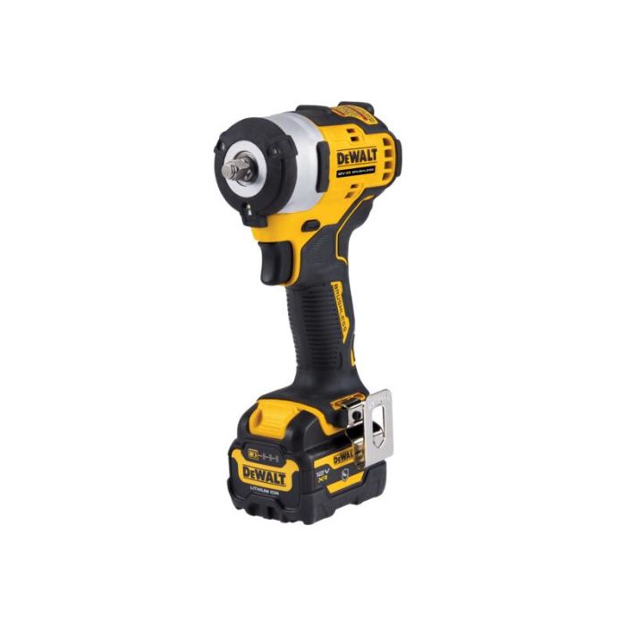 DeWALT - Masina de insurubat cu impact 340Nm, patrat 3/8", cu acumulator 12V, 5.0Ah, incarcator, valiza, clasa G [DCF903P1G-QW]