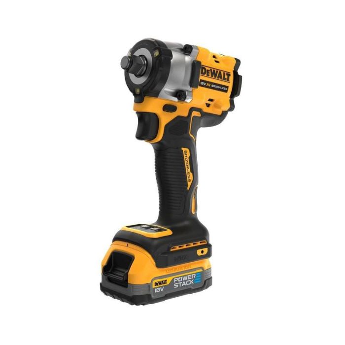 DeWALT - Masina de insurubat cu impact 406Nm, patrat 1/2", cu 2 acumulatori 18V, 1.7Ah, incarcator, valiza [DCF921E2T-QW]