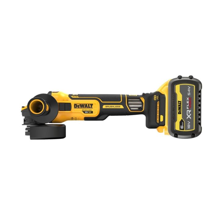 DeWALT - Polizor unghiular 125mm, cu acumulator 18V 6.0Ah, incarcator, turatie variabila, TSTAK [DCG409VST1-QW]