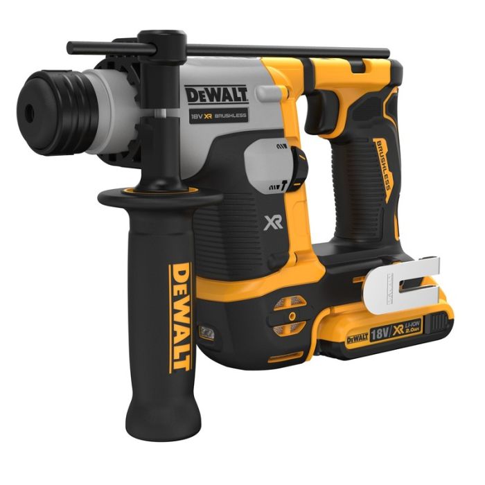 DeWALT - Ciocan rotopercutor SDS Plus, 1.4 J, 16mm, 1.8kg, cu acumulator 18V 2x2.0Ah, incarcator, TSTAK [DCH172D2-QW]