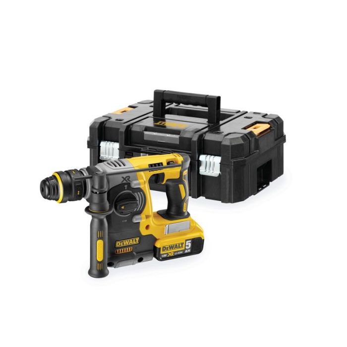 DeWALT - Ciocan rotopercutor, acumulator, XR Li-Ion, 5.0 Ah, 18V, motor fara perii, turatie variabila [DCH274P2-QW]