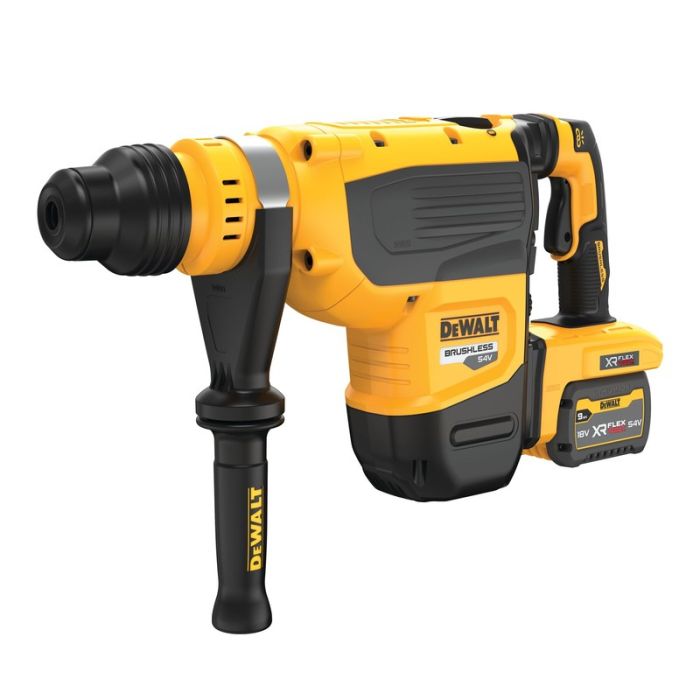 DeWALT - Ciocan rotopercutor SDS Max, 13.3 J, 48mm, 8.5kg, cu acumulator XR 54V Flexvolt 2x9.0Ah Flexvolt, incarcator, cutie [DCH735X2-QW]