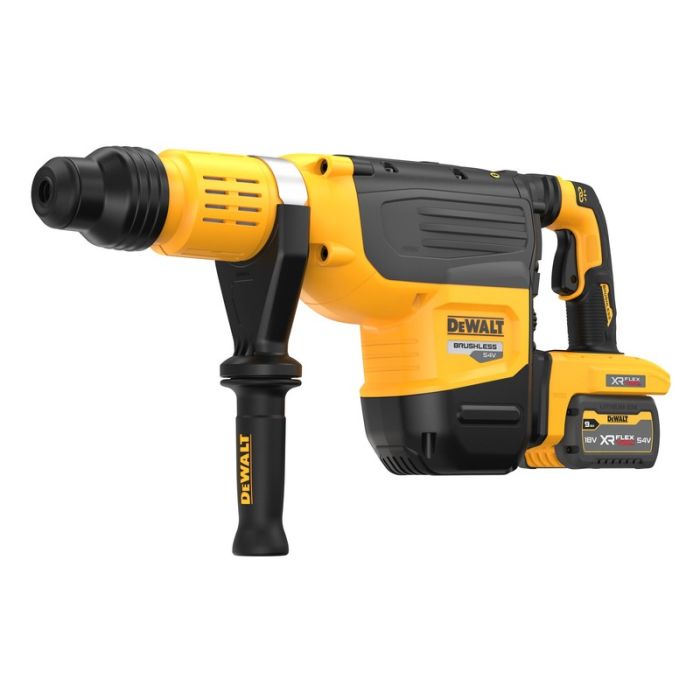 DeWALT - Ciocan rotopercutor SDS Max, 19.4 J, 52mm, 9.4kg, cu acumulator XR 54V Flexvolt 2x9.0Ah, cutie [DCH775X2-QW]