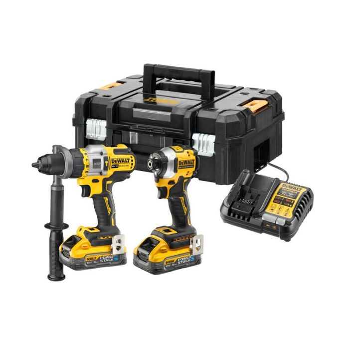 DeWALT - Set 2 scule premium DCD999 , DCF850, 2x18Vx5.0Ah PowerStack , incarcator, cutie TSTAK [DCK2052H2T-QW]