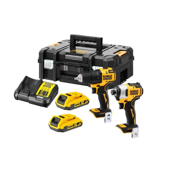 DeWALT - Set 2 scule 18V DCD708, DCF809, 2xDCB183, incarcator [DCK2061D2T-QW]