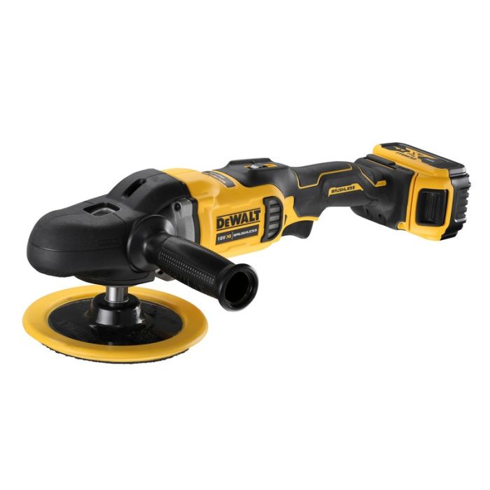 DeWALT - Masina de polisat axiala, 180mm, cu acumulator 18V, 2x5.0Ah, incarcator [DCM849P2-QW]