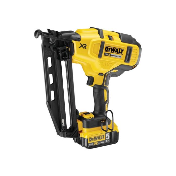 DeWALT - Pistol de batut cuie 18V Li-Ion XR, 2 acumulatori 5.0Ah [DCN660P2-QW]