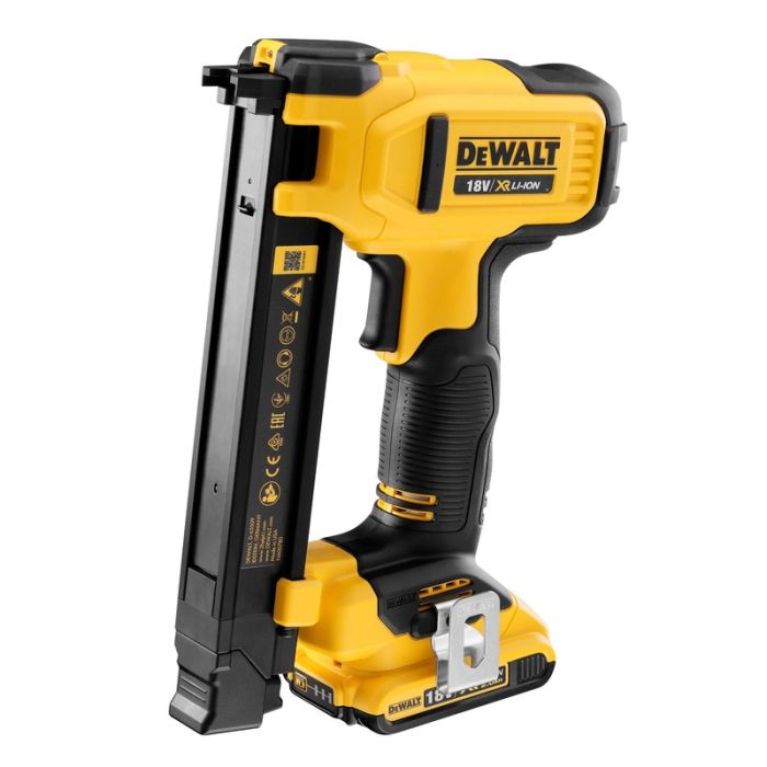 DeWALT - Capsator electricieni cu capse 0-25,4mm, latime 19mm, cu acumulator 18V 2x2.0Ah, TSTAK [DCN701D2-QW]