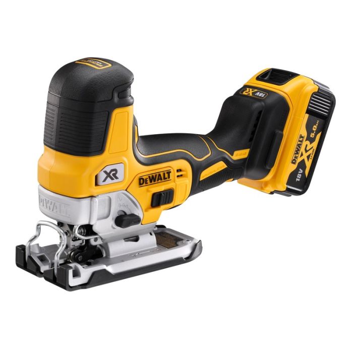 DeWALT - Fierastrau vertical 18V, fara perii, 135mm, 2x5.0Ah + incarcator, TSTAK [DCS335P2-QW]