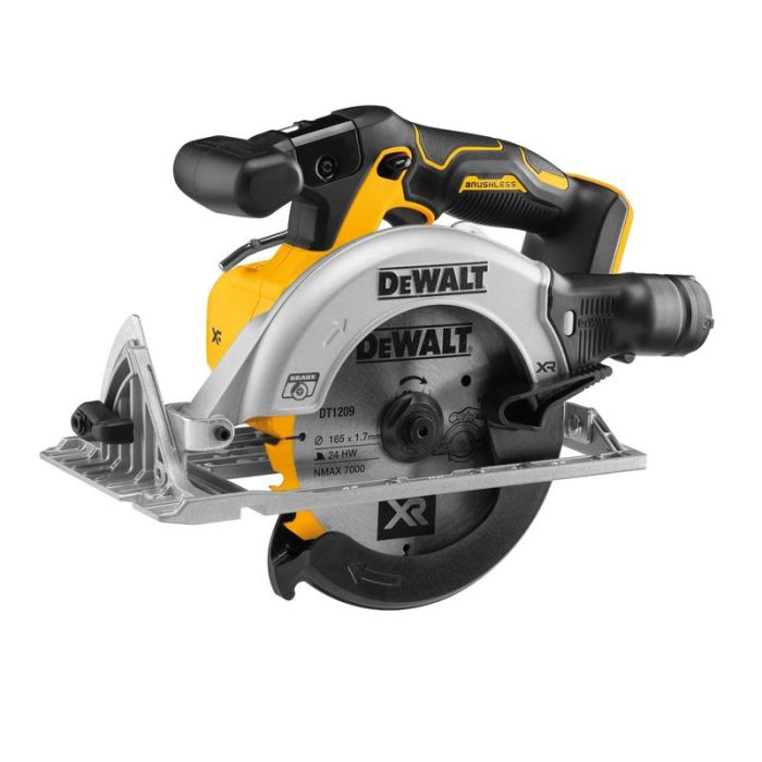 DeWALT - Fierastrau circular fara perii, 165 mm, compatibil cu acumulator 18 V [DCS565N-XJ]