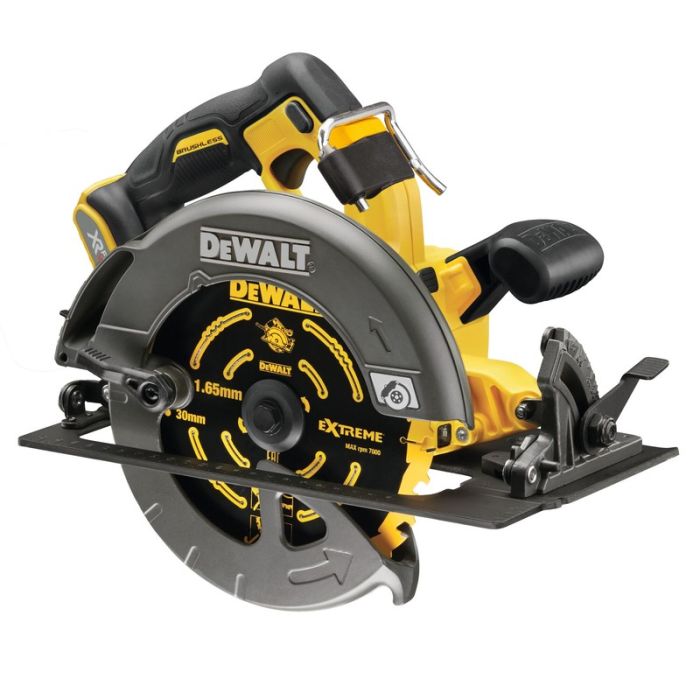 DeWALT - Fierastrau circular 54V, fara perii, panza 190x30mm, taiere max 67mm, fara acumulator si incarcator, TSTAK [DCS578NT-XJ]