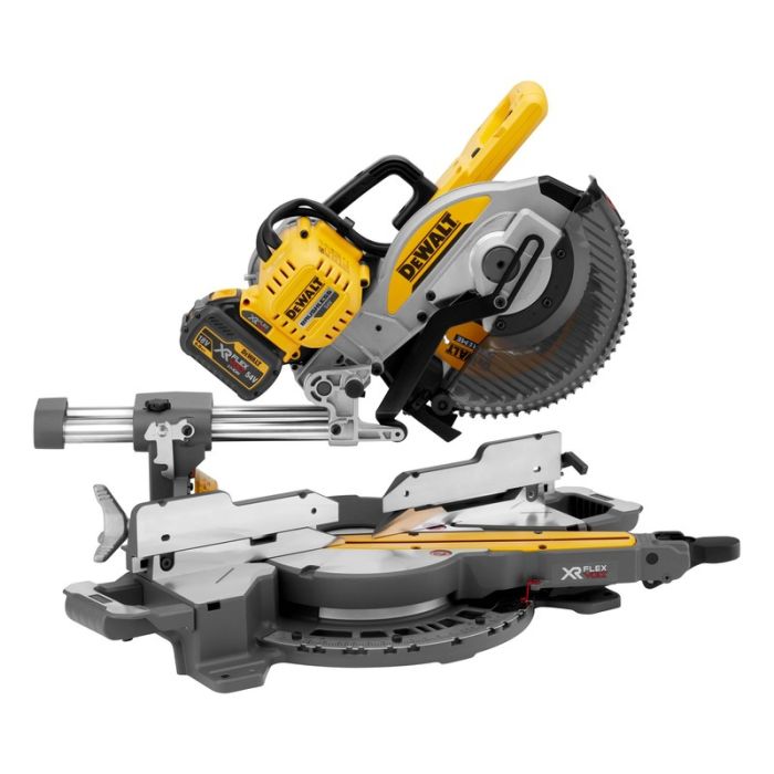 DeWALT - Fierastrau circular pentru taieri inclinate 54V, fara perii, panza 250x30mm, taiere max 77x305mm, 2x6.0Ah [DCS727T2-QW]