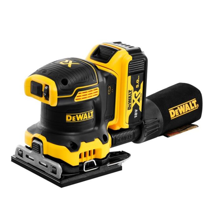 DeWALT - Slefuitor cu vibratii, cu acumulator 18V, 5Ahx2 [DCW200P2-QW]