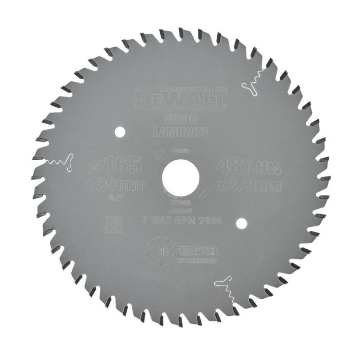 DeWALT - Panza fierastrau circular EXTREME, 165x20x2.3mm, 48 dinti [DT1086-QZ]