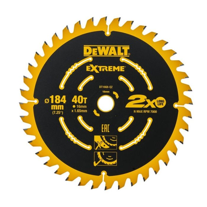 DeWALT - Panza fierastrau circular DCS365 184x16x1.6mm, 40 dinti [DT1668-QZ]