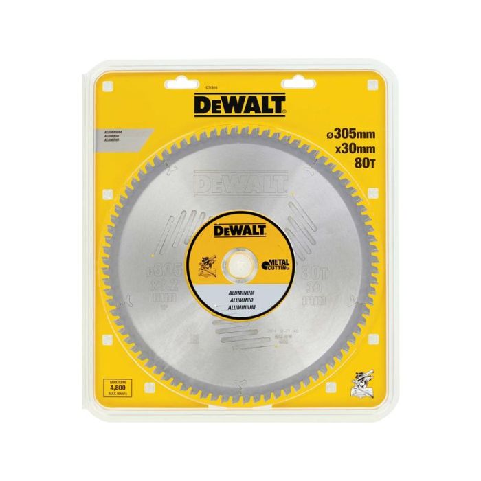 DeWALT - Panza fierastrau circular pentru aluminiu, 305x30x3.2mm, 80 dinti [DT1916-QZ]