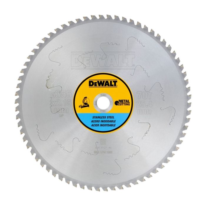 DeWALT - Disc de taiere inox pentru fierastrau circular stationar 355x25.4x2.15mm [DT1921-QZ]