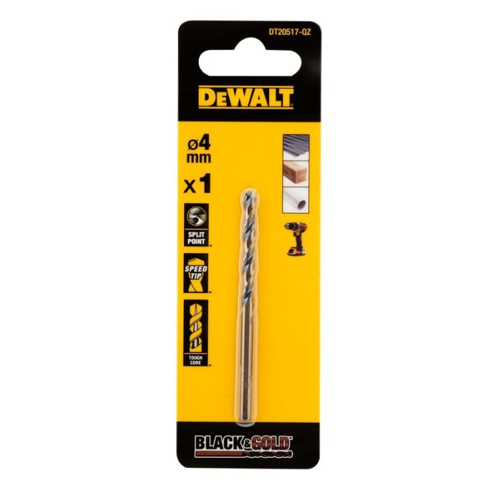 DeWALT - Burghiu HSS BLACK & GOLD, 4mm [DT20517-QZ]