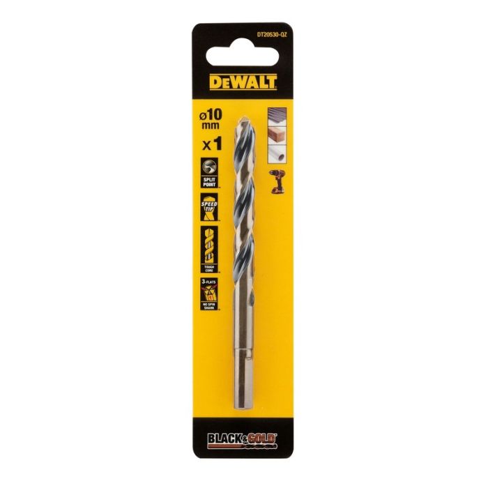 DeWALT - Burghiu HSS BLACK & GOLD, 10mm [DT20530-QZ]