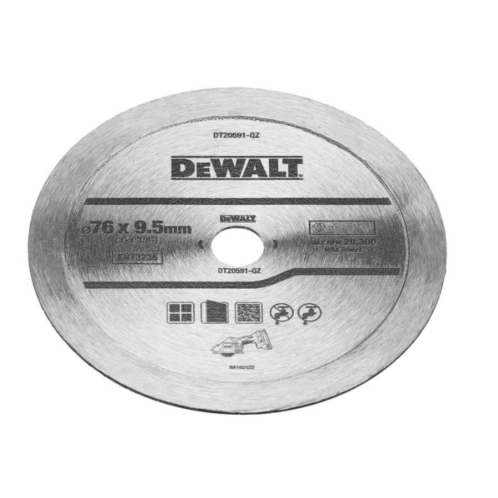 DeWALT - Disc diamantat continuu pentru tigla 76x9.5mm [DT20591-QZ]