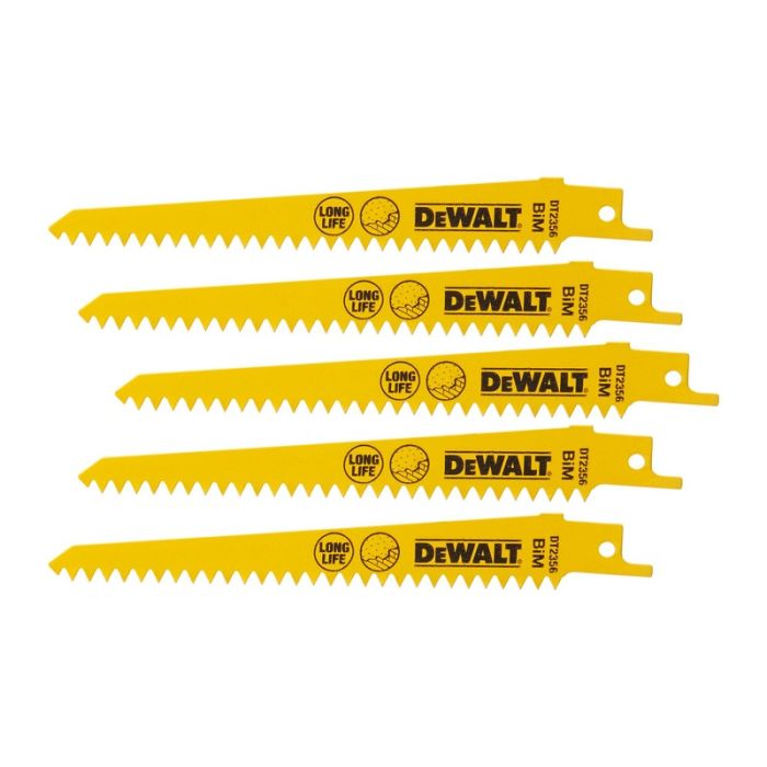 DeWALT - Panza BiM pentru fierastrau sabie 152mm, 5 bucati [DT2356-QZ]