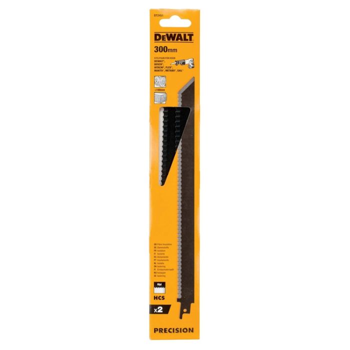 DeWALT - Panza BiM pentru fierastrau sabie 300mm, 2 bucati [DT2451-QZ]