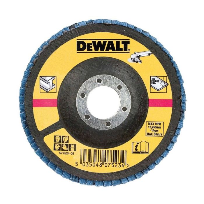 DeWALT - Disc lamelar pentru metal, P36, 125x22.23mm [DT3265-QZ]