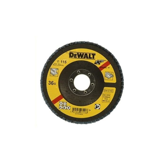 DeWALT - Disc lamelar pentru metal, 115x22.23mm, P36 [DT3292-QZ]