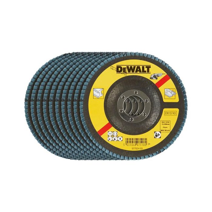 DeWALT - Disc lamelar plat, K120, 115mm [DT3295-QZ]