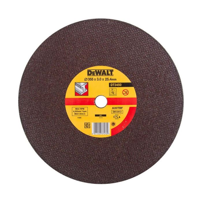 DeWALT - Disc abraziv pentru taiere metal 355x3x25.4mm [DT3450-QZ]