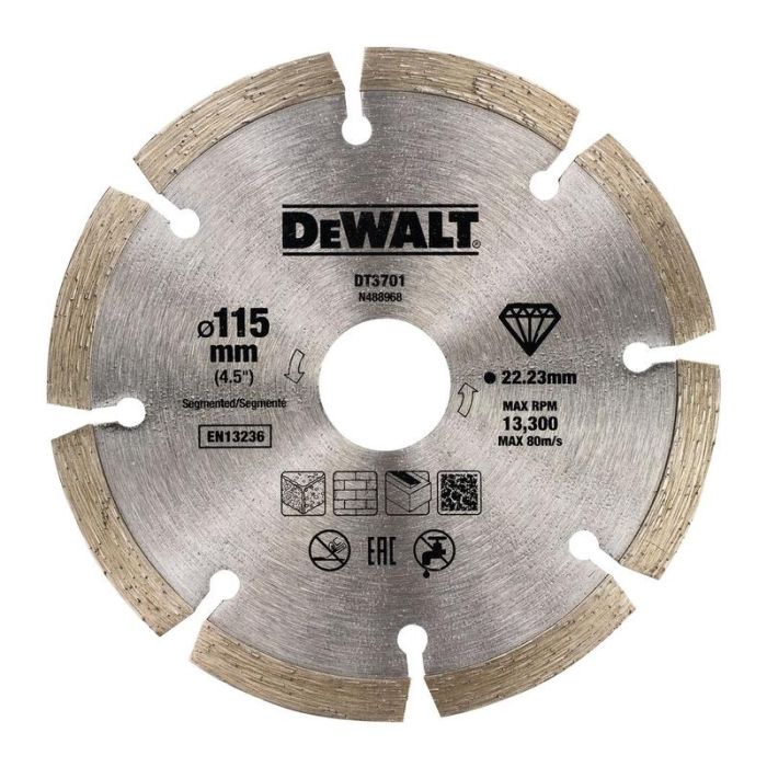 DeWALT - Discuri diamantate segmentate taiere uscata 115x22.2mm [DT3701-QZ]