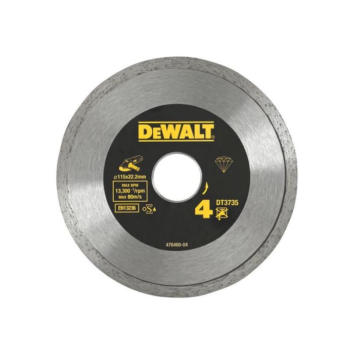 DeWALT - Disc diamantat sintetizat pentru placi ceramice 115x22.2mm [DT3735-XJ]