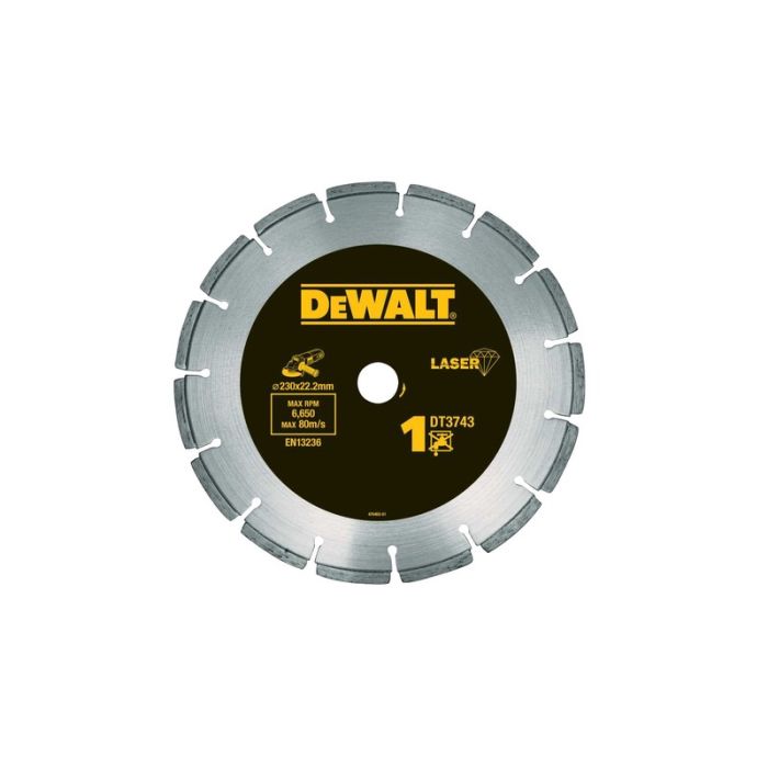 DeWALT - Disc diamantat pentru constructii, 230x22.23x2.4mm [DT3743-XJ]