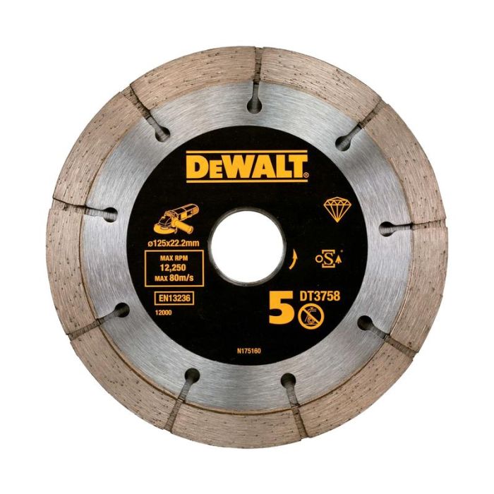 DeWALT - Disc diamantat 2 straturi pentru mortar 125 mm [DT3758-QZ]