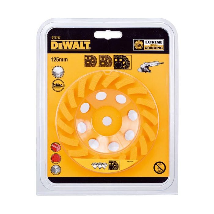 DeWALT - Disc cupa pentru polizat TURBO diamantat 125mm [DT3797-QZ]