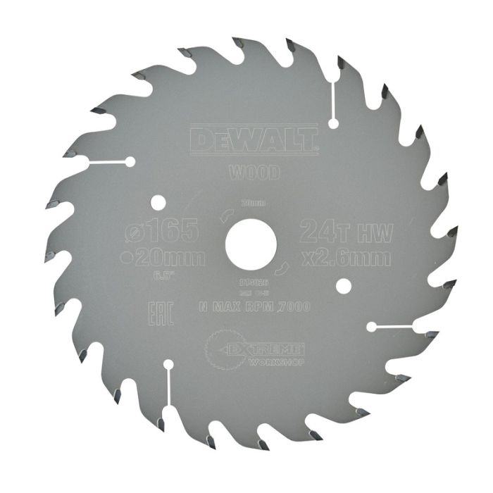 DeWALT - Panza fierastrau circular EXTREME, 165x20x2.6mm [DT4026-QZ]