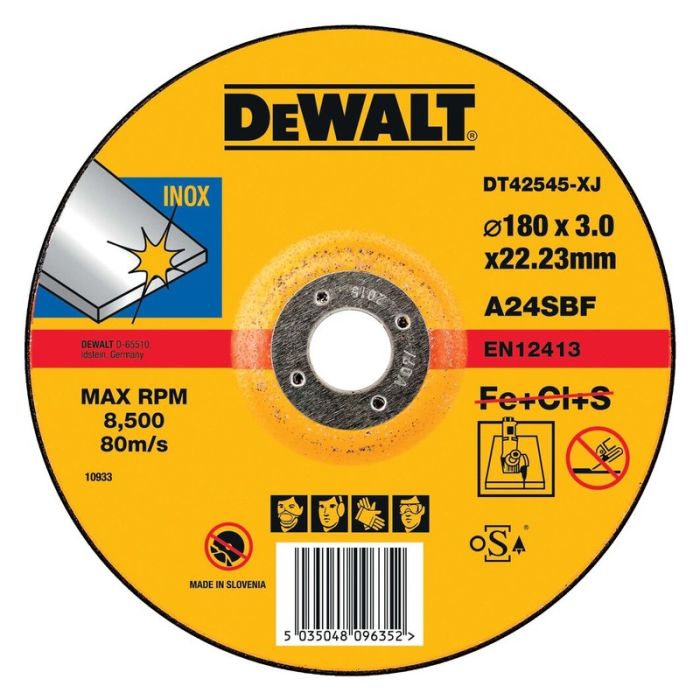 DeWALT - Disc debitare inox, 180x22.23x3mm [DT42545-XJ]