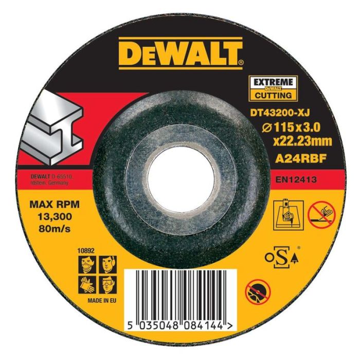 DeWALT - Disc de debitat metal 115x22.23x3mm [DT43200-XJ]