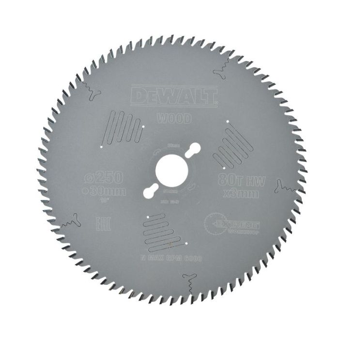 DeWALT - Panza fierastrau circular EXTREME WORKSHOP, 250x30x2.2mm, 80 dinti [DT4353-QZ]