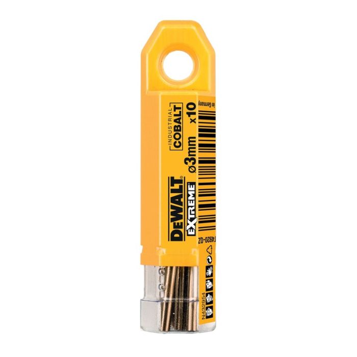 DeWALT - Burghiu Industrial Cobalt HSS-CO EXTREME, 3x61mm, 10 bucati [DT4920-QZ]