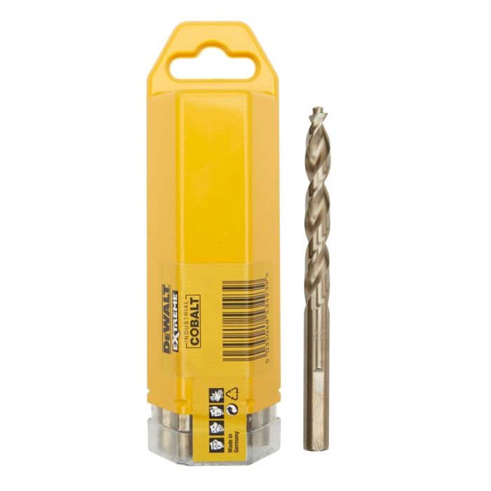 DeWALT - Burghiu Industrial Cobalt HSS-CO EXTREME, 6.5x101mm, 10 bucati [DT4934-QZ]