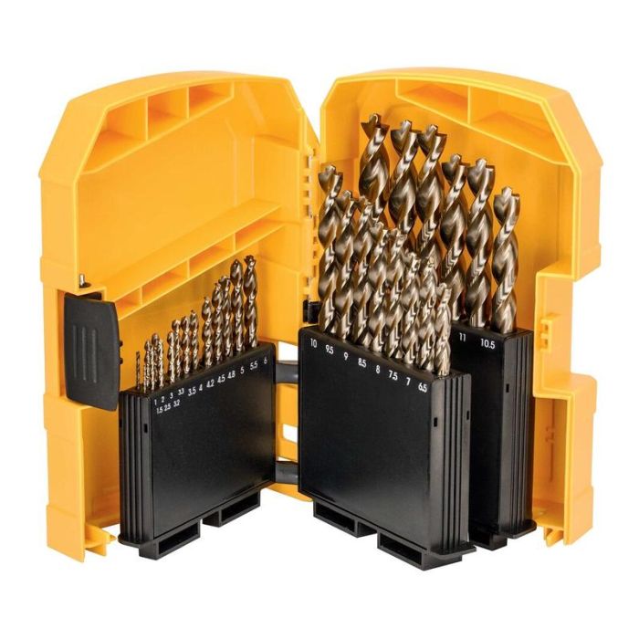 DeWALT - Set 29 burghie Industrial Cobalt HSS-CO in caseta de plastic [DT4957-QZ]