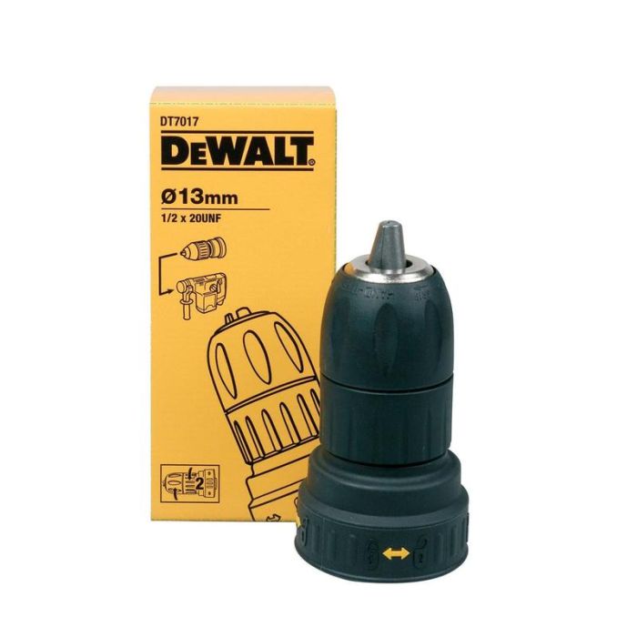 DeWALT - Mandrina cu 2 mansoane plastic 13mm 1/2" 20UNF si adaptor rapid pentru D25104K, D25304K [DT7017-QZ]