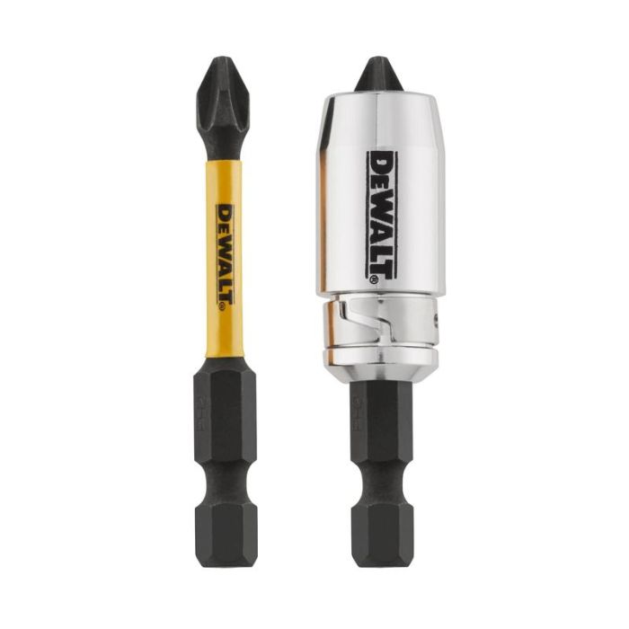 DeWALT - Bit de insurubare de impact PH2x57mm, 2 bucati + maneca magnetica Screwlock [DT70536T-QZ]