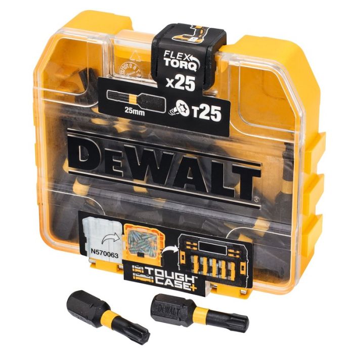 DeWALT - Bit de impact Flextorq, T25x25mm, 25 bucati [DT70558T-QZ]