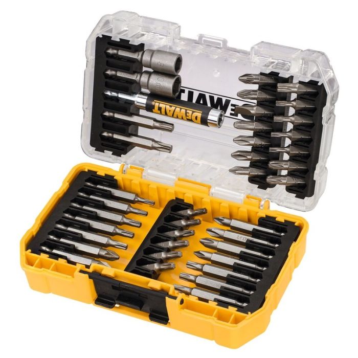 DeWALT - Trusa de biti 40 accesorii impact, biti 25/50 mm, chei tubulare 8/10 mm, prelungitor magnetic bit [DT70717-QZ]